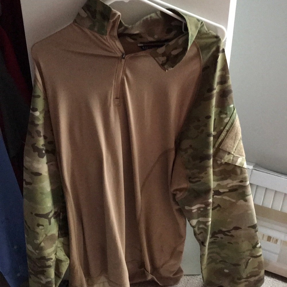 Tan Camo Military Longsleeve shirt